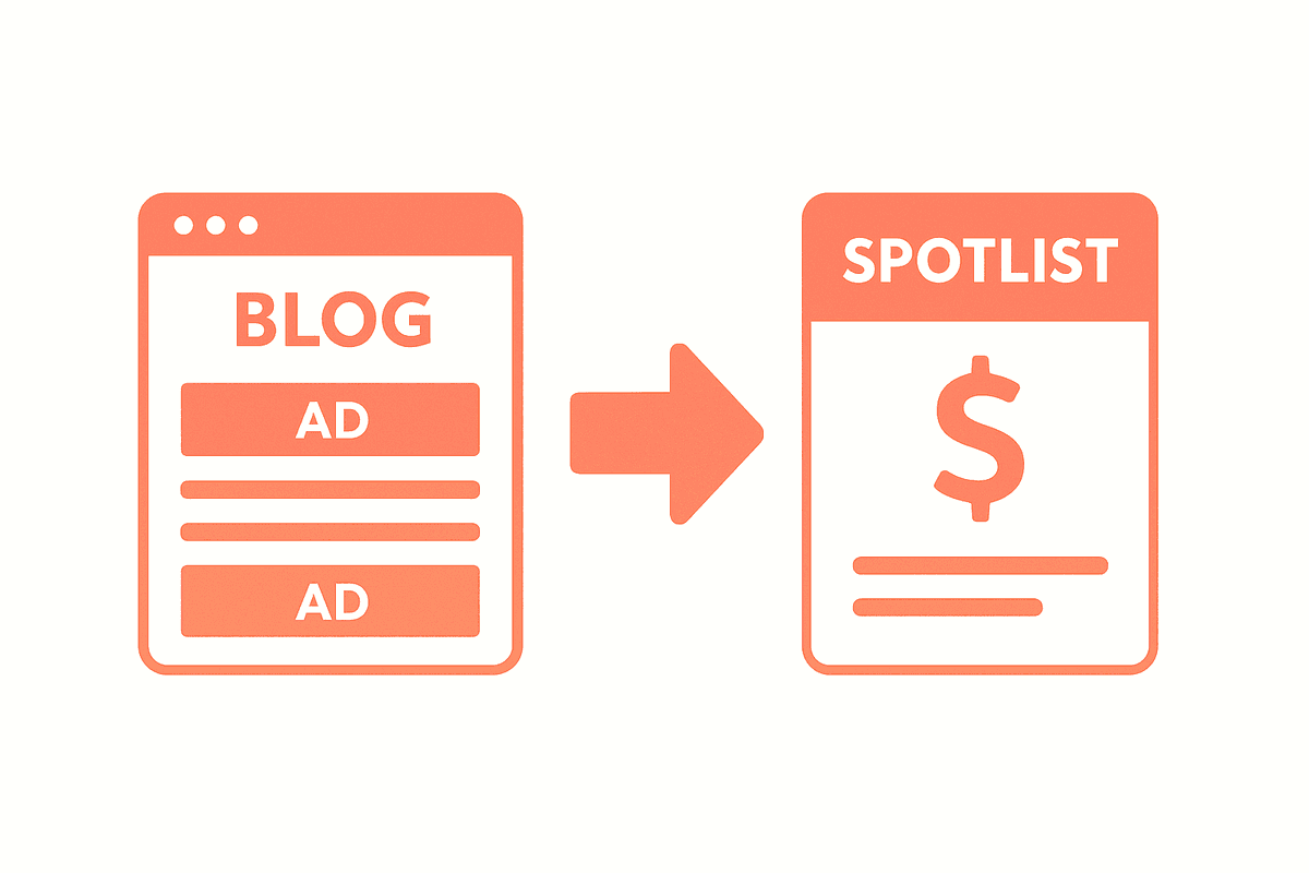 Spotli.st and blog comparison