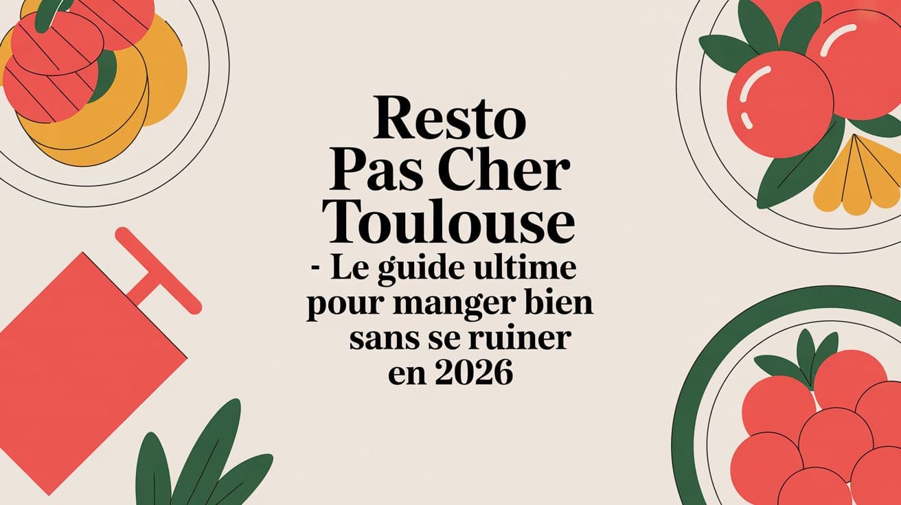 Resto pas cher Toulouse : Le Guide Ultime pour Manger Bien Sans Se Ruiner en 2026