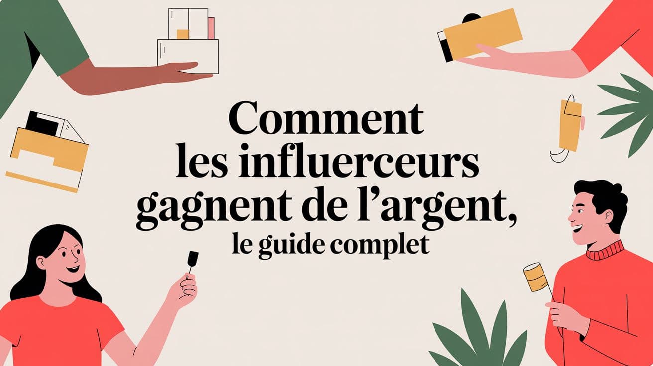 Comment les influenceurs gagnent de l'argent, le guide complet