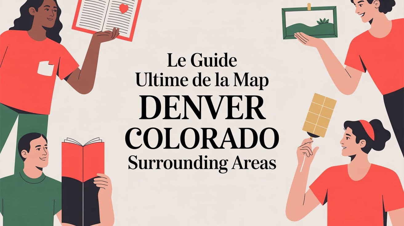 Le guide ultime de la carte de Denver, Colorado et ses environs