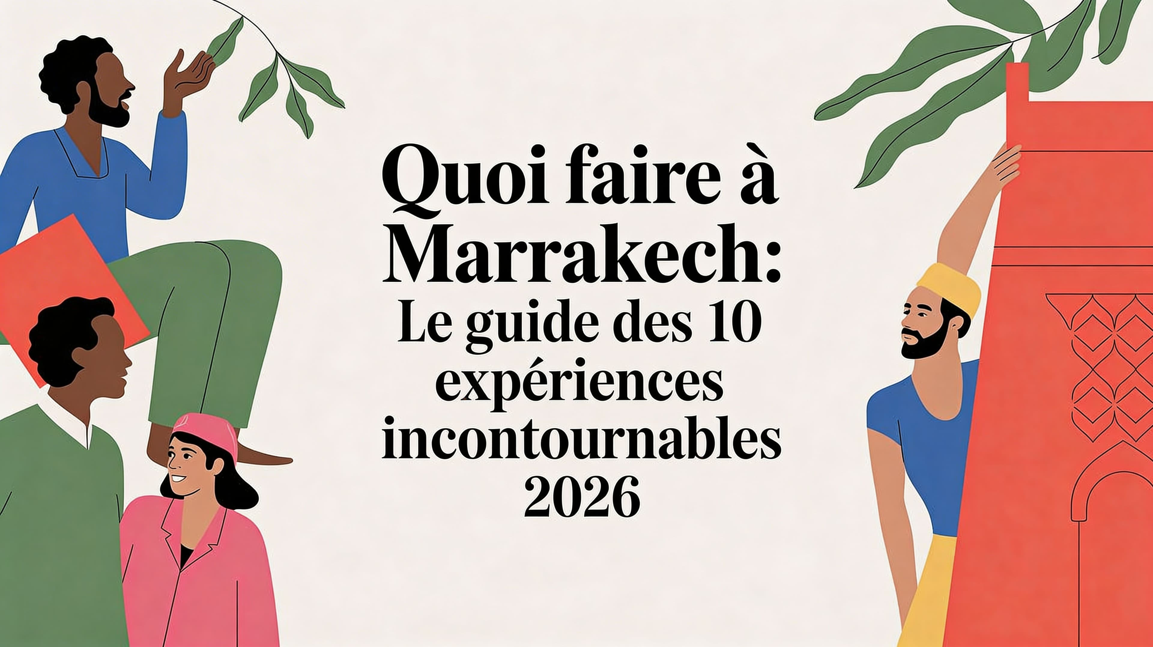 Quoi faire à Marrakech : Le guide des 10 expériences incontournables 2026